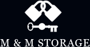 m & m storage logo